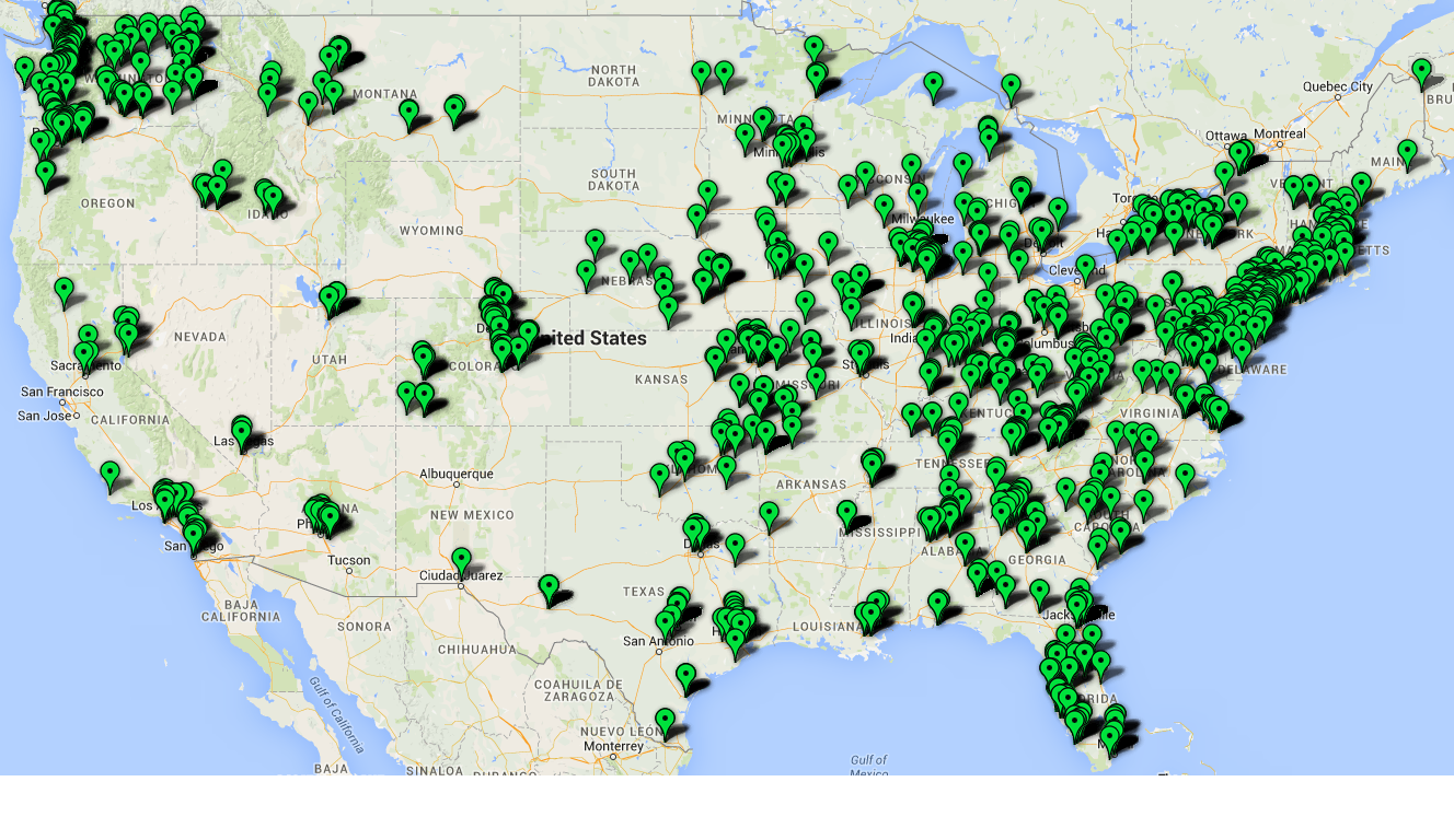 US Map of Projects
